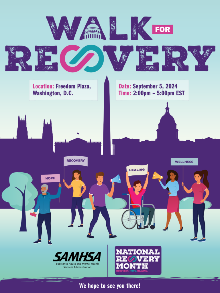 national recovery month awareness walk 2024 DC